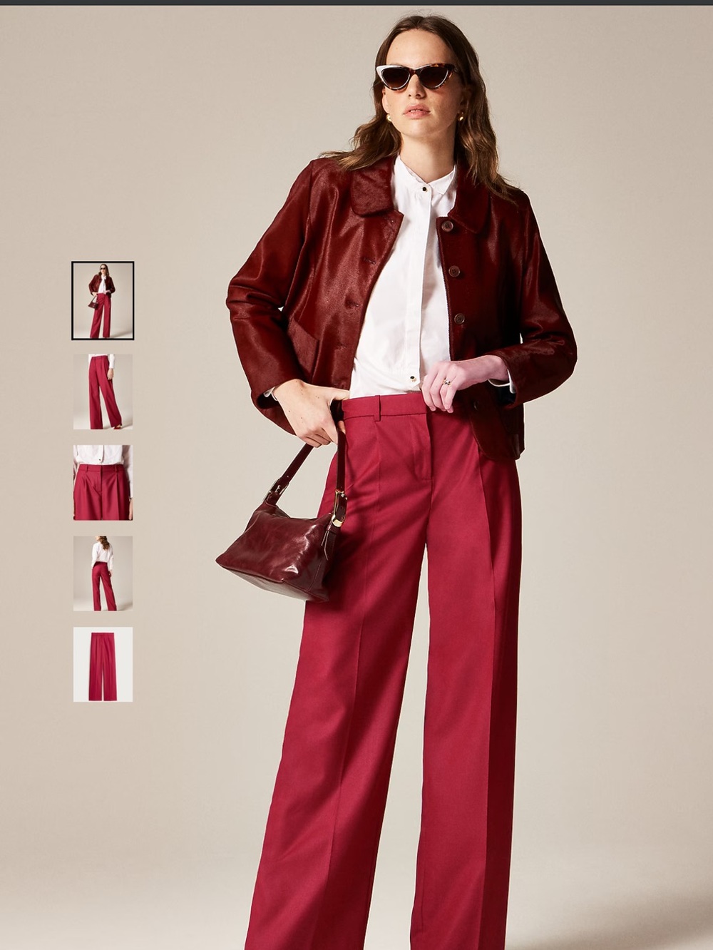 NWT $198 J. Crew Tall relaxed-fit pleated pant in wool blend 12 tall 12T